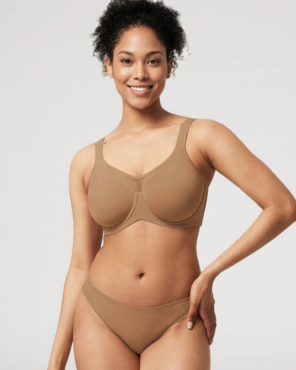 Full-Coverage Unlined Minimizer Underwire Bra