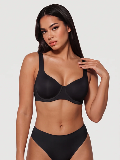 Seamless Unlined Balconette Underwired Bra [BOGO]