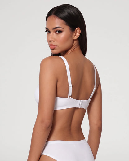 Seamless Unlined Balconette Underwired Bra
