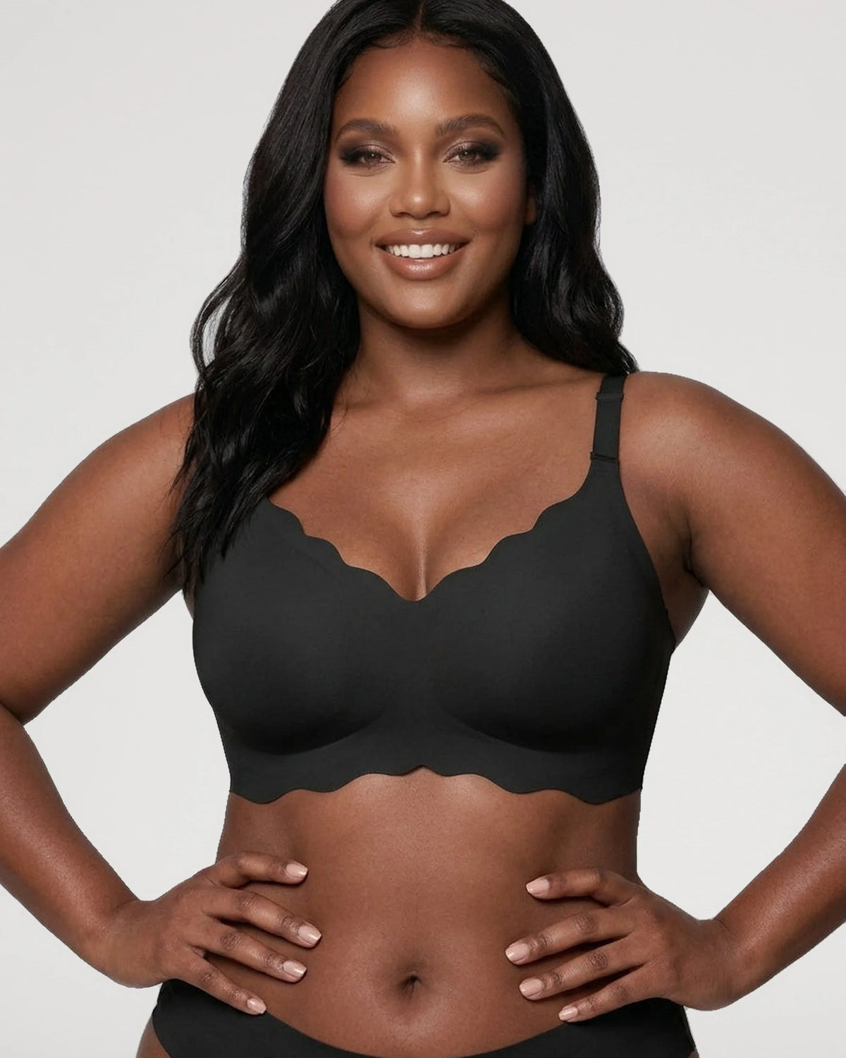 Seamless Scalloped Jelly Bra