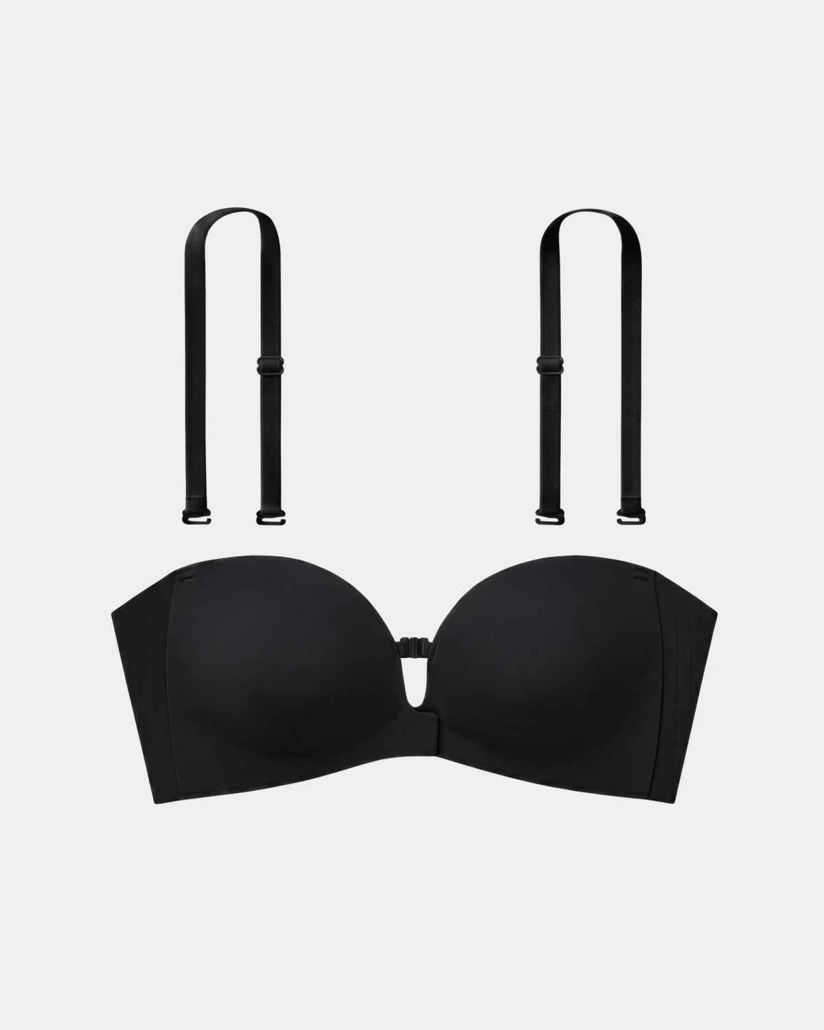 Wireless Front-Closure Molded Push up Strapless Bra