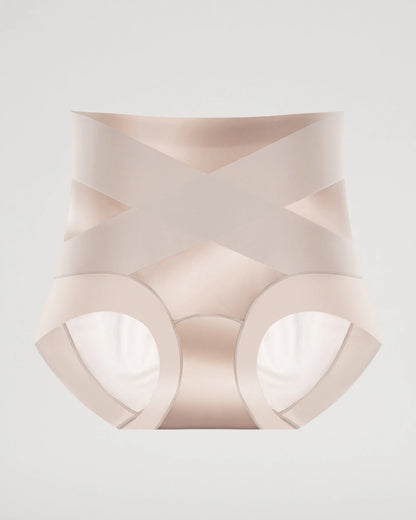 High-Waist Cross Compression Shaping Panties