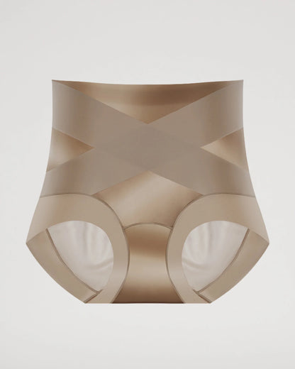 High-Waist Cross Compression Shaping Panties
