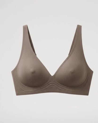Wireless Push-Up Jelly Bra with Contoured Nipple Details