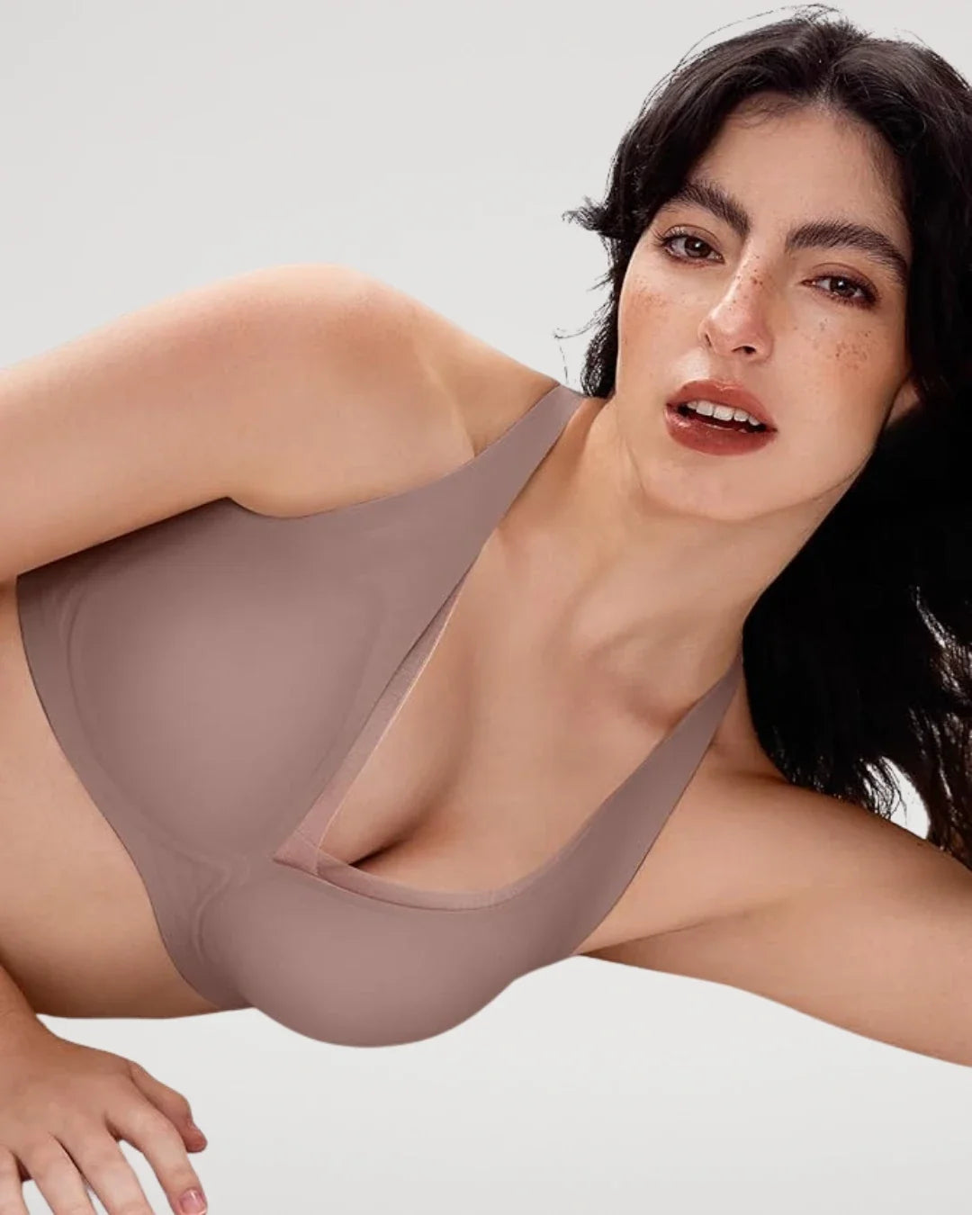 Plunge Mesh Wireless Jelly Seamless Push-Up Bra [BOGO]