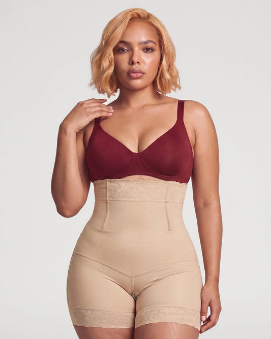Sculpting High-Waisted Tummy Control Butt Lifter Shorts