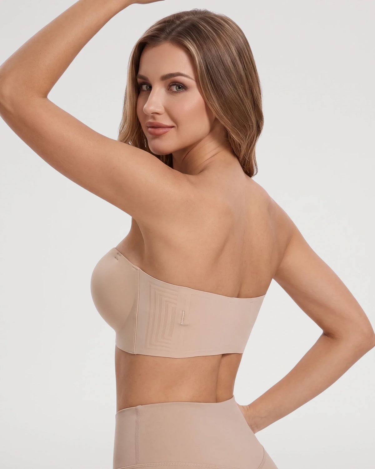 Wireless Front-Closure Molded Push up Strapless Bra