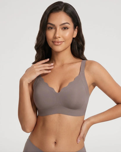 Scalloped Push-Up Jelly Bra