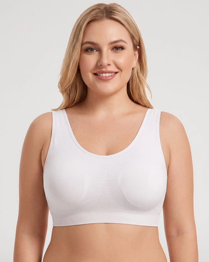 Comfort Wireless Full Coverage Push Up U Back Bra [BOGO]