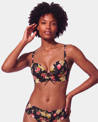 Vintage Black Floral