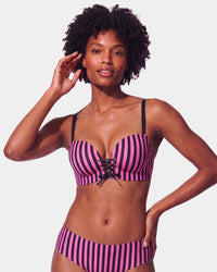 Magenta Black Stripe