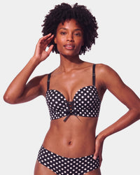 Black polka dot