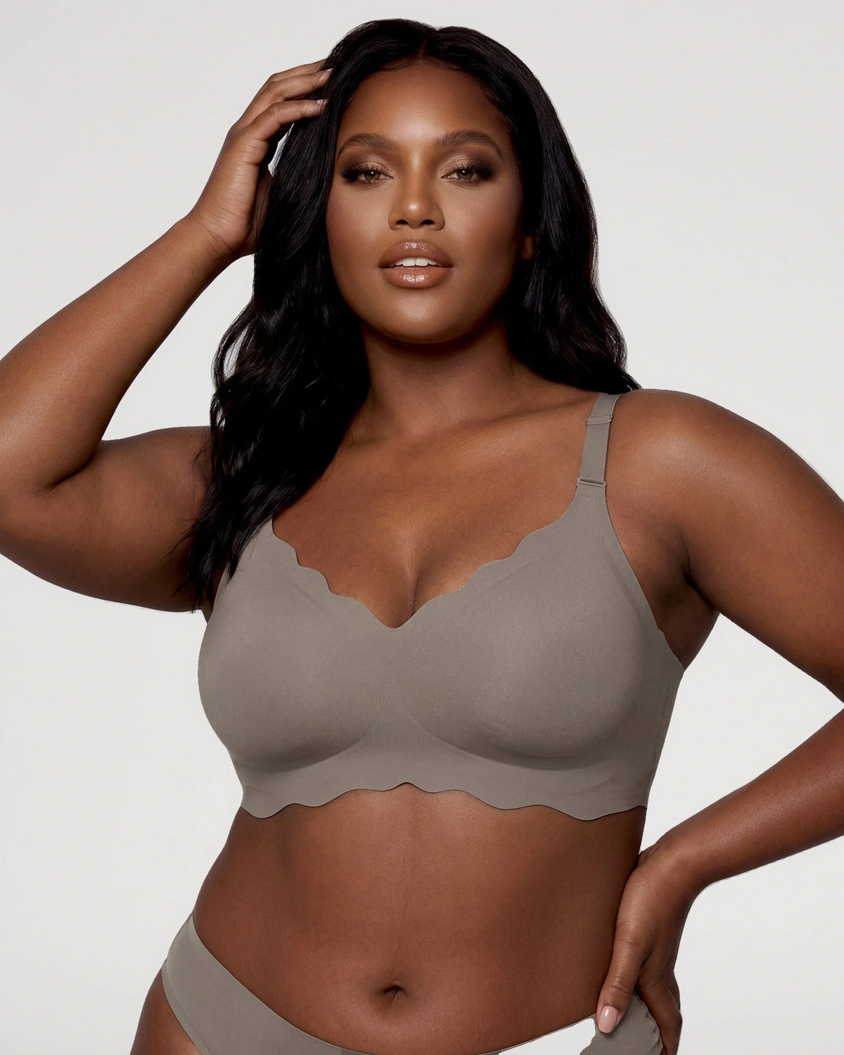 Seamless Scalloped Jelly Bra