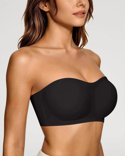 Seamless Strapless Bra Wireless Anti-Slip Push Up Jelly Bra [BOGO]