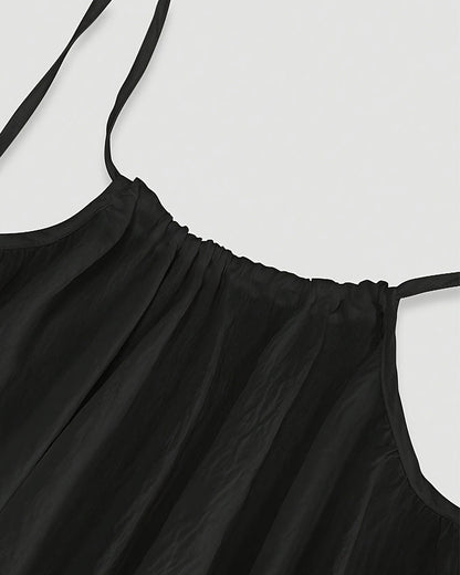 Backless Flowy Cami Maxi Dress