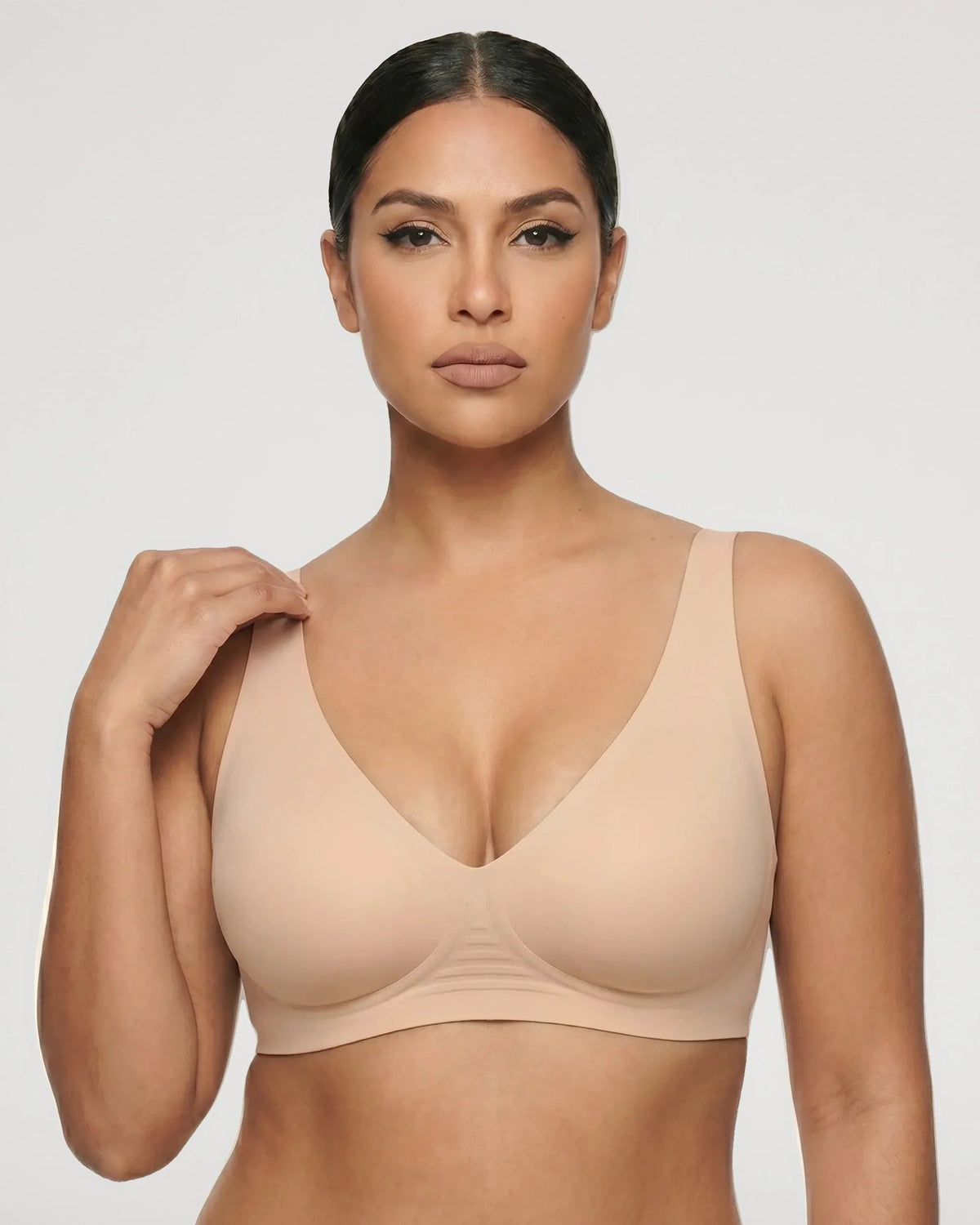 Seamless Wireless Plunge Push-Up Jelly Bra [BOGO]