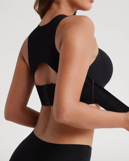 Seamless Front-Closure Wireless Posture Bra