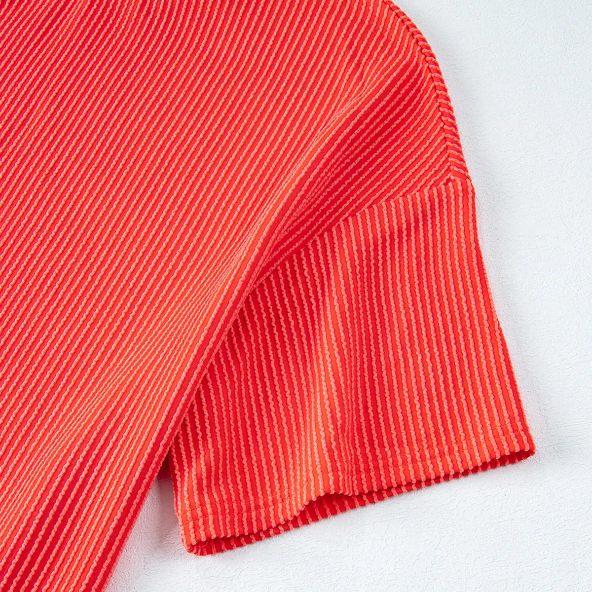 Ribbed Short Sleeve Lounge Set