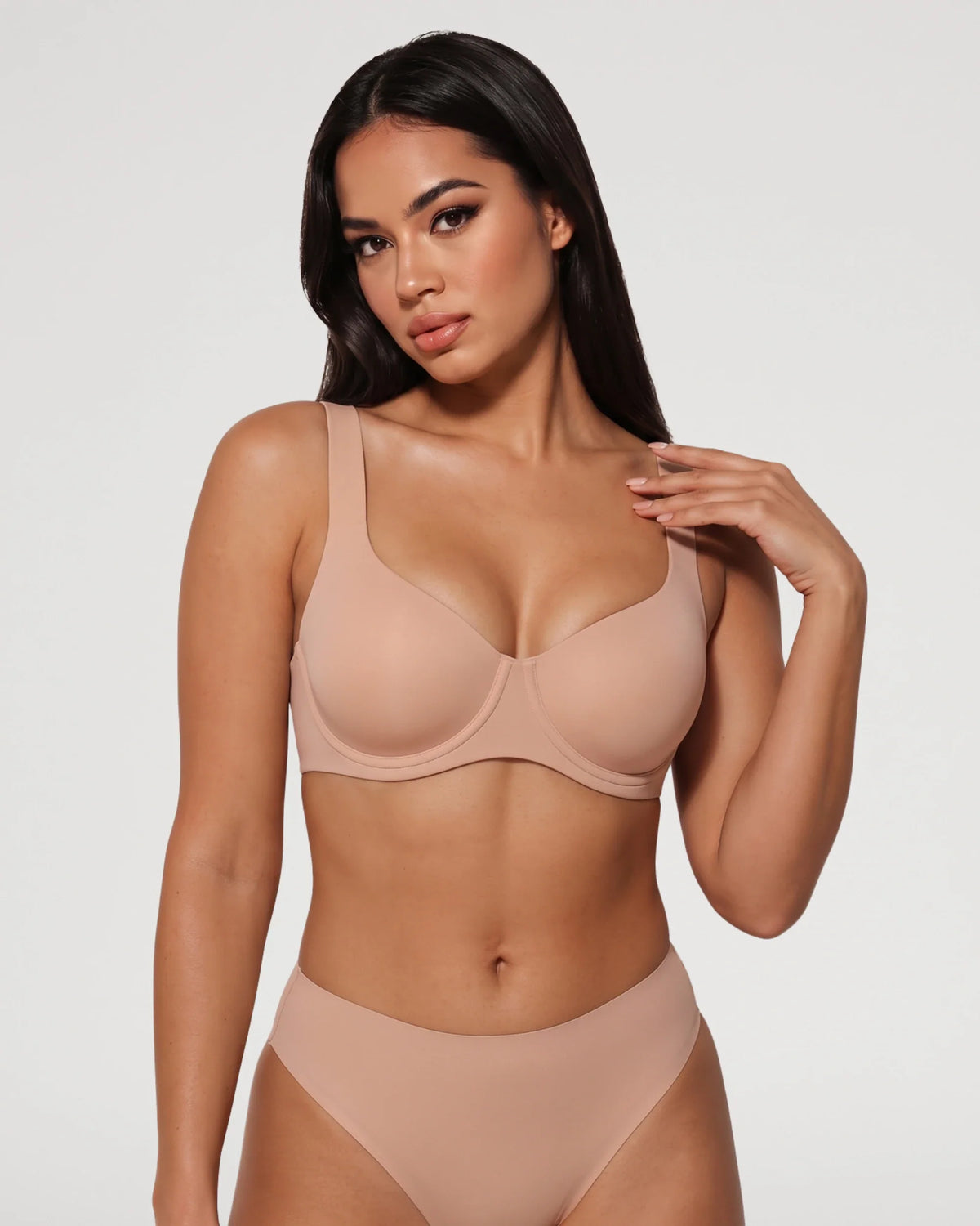 Seamless Unlined Balconette Underwired Bra