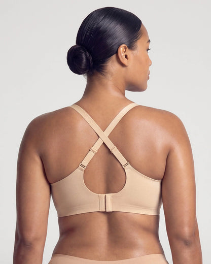 Plunge Mesh Wireless Jelly Seamless Push-Up Bra