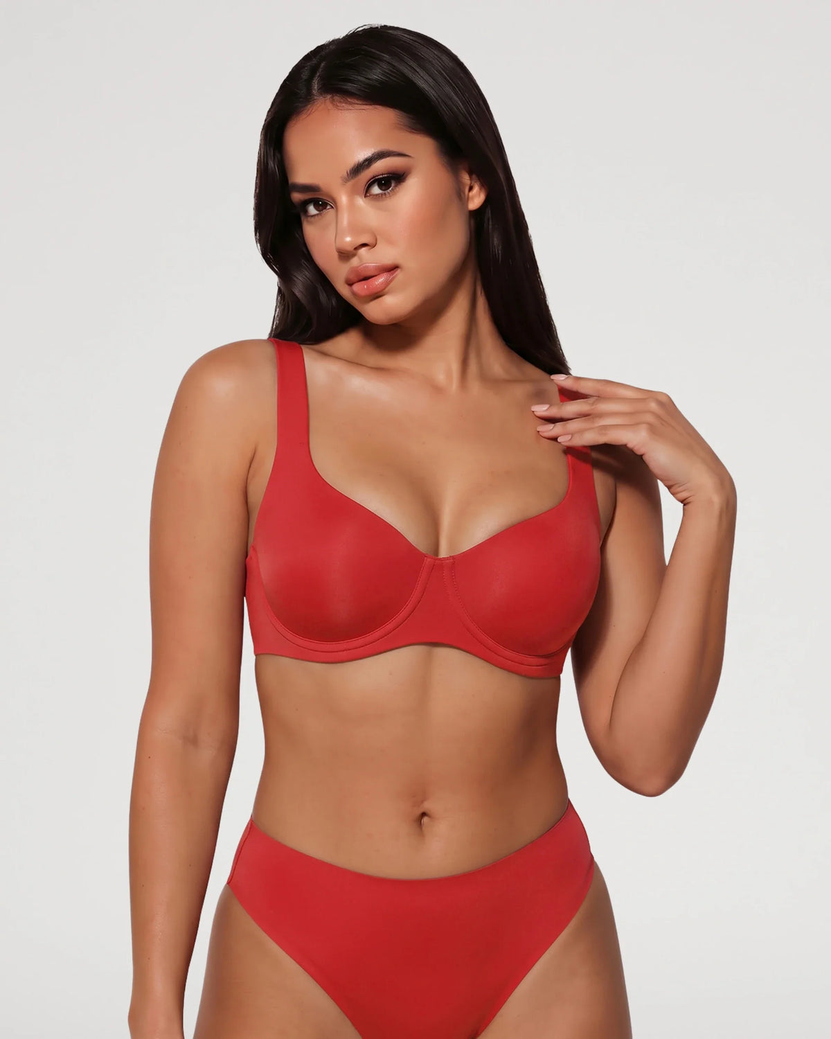 Seamless Unlined Balconette Underwired Bra