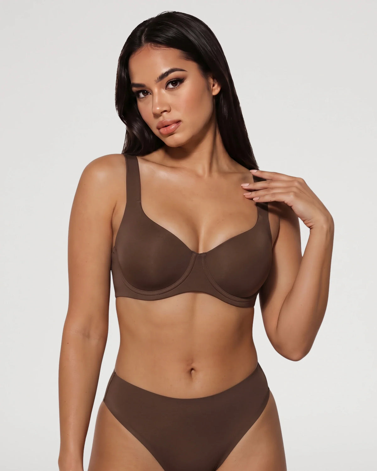 Seamless Unlined Balconette Underwired Bra