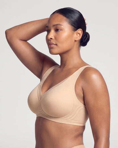 Plunge Mesh Wireless Jelly Seamless Push-Up Bra