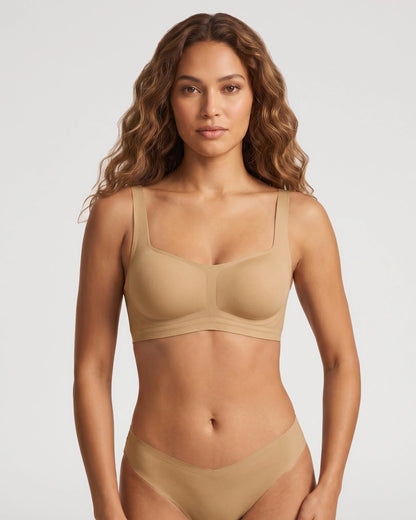 Seamless Square Neck Bralette & Panty Set