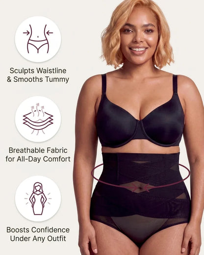 High-Waisted Tummy Control Shaping Briefs