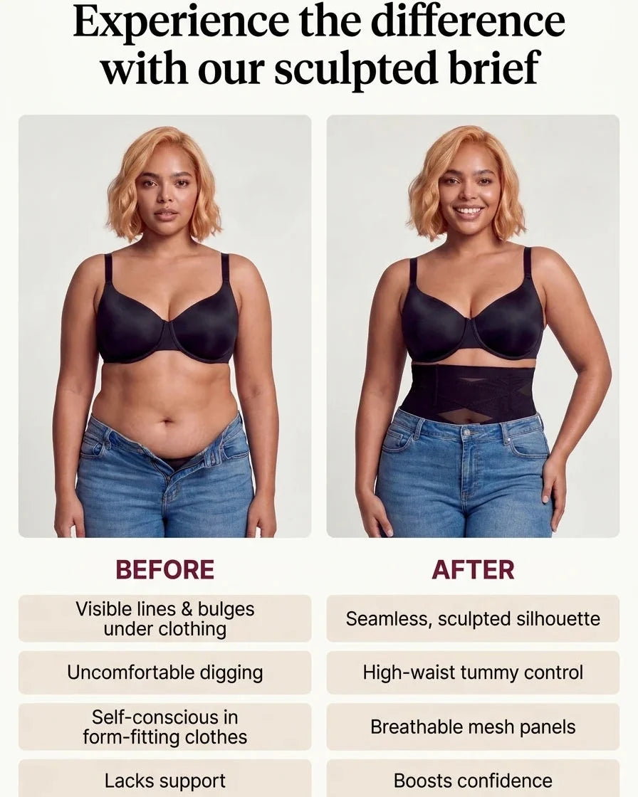 High-Waisted Tummy Control Shaping Briefs