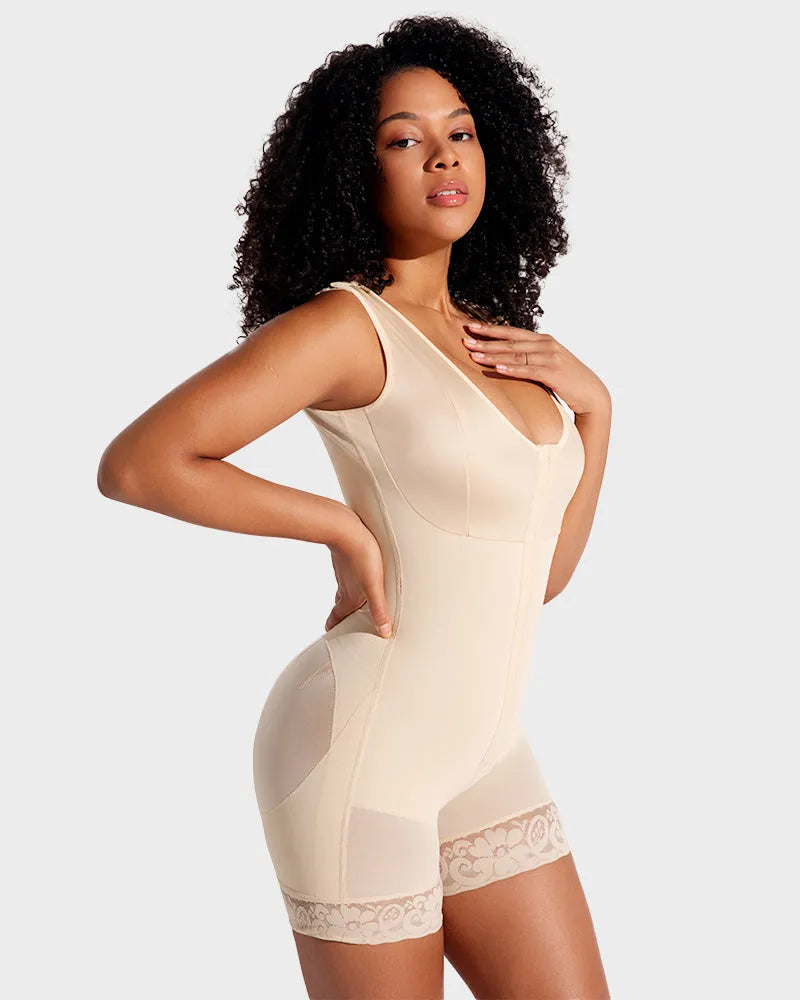 Extra Firm Post Surgery Full Body Shaper Zipper Crotch Fajas [BOGO]