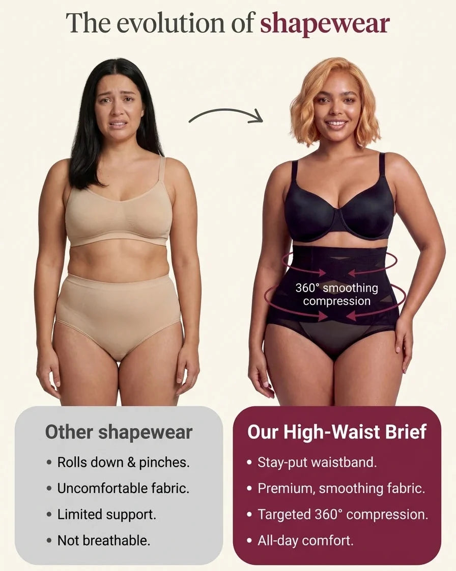 High-Waisted Tummy Control Shaping Briefs