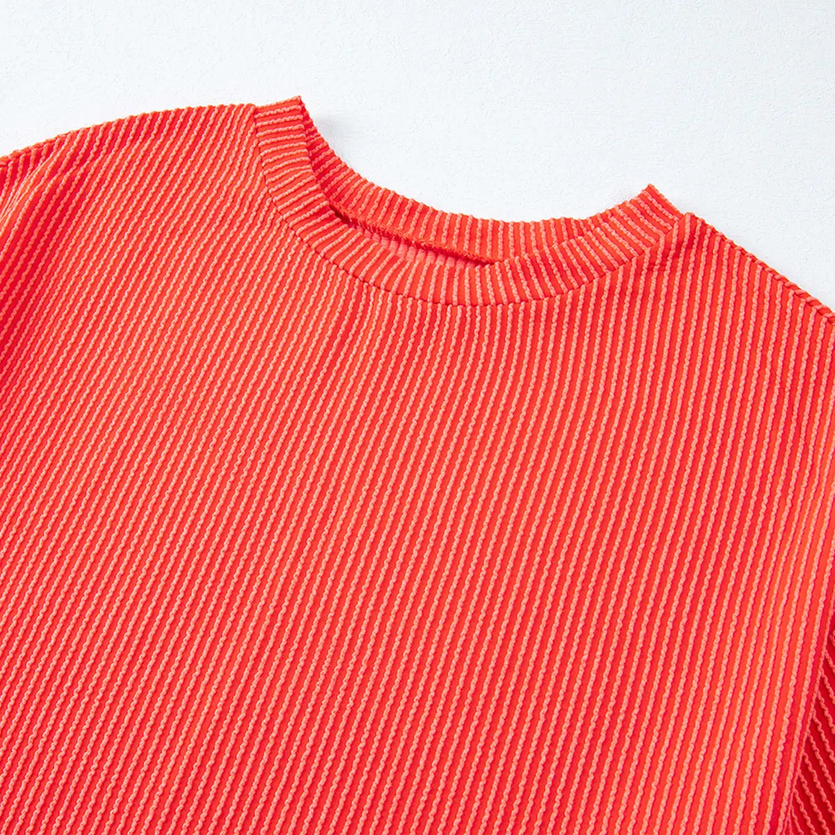Ribbed Short Sleeve Lounge Set