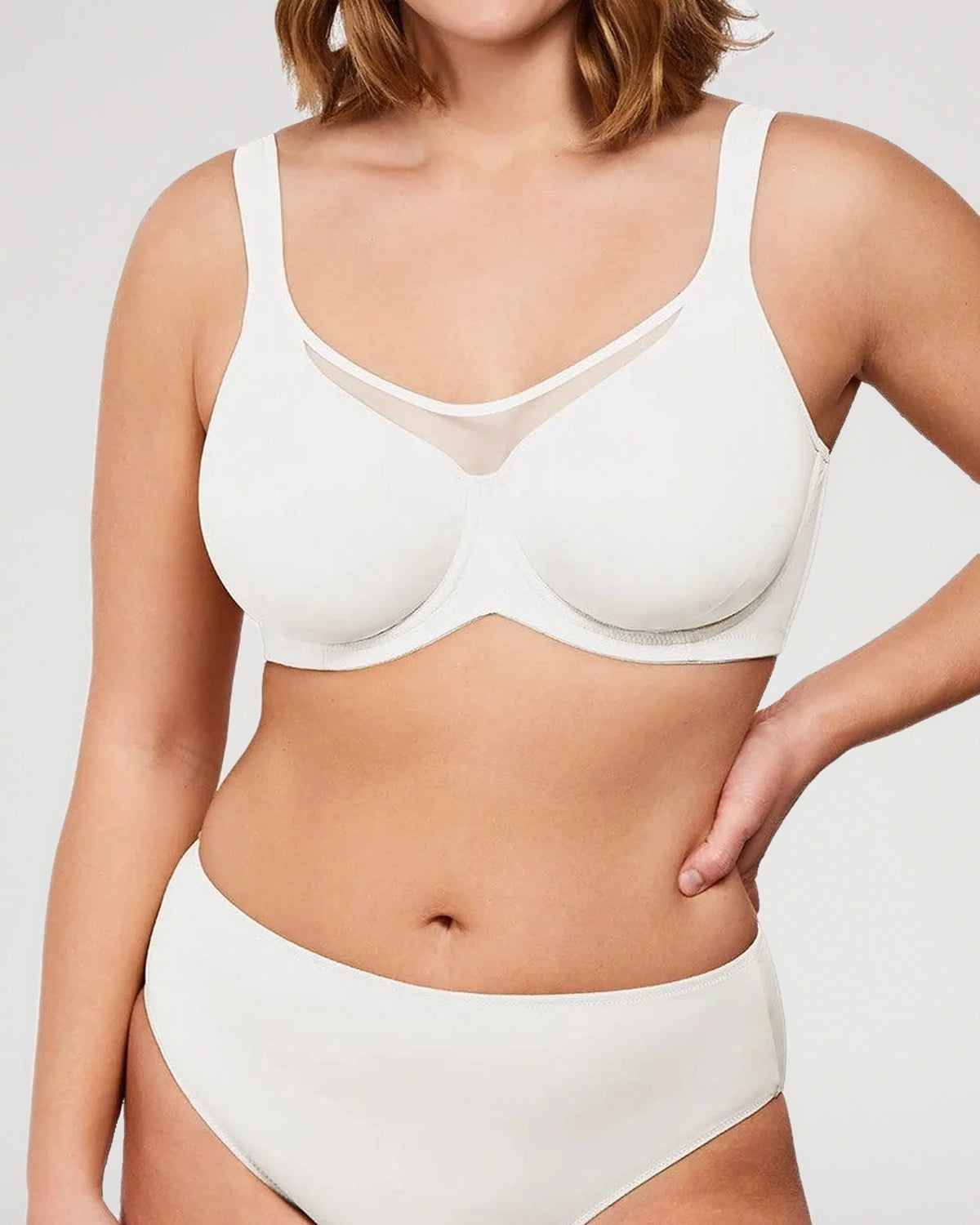 Full-Coverage Unlined Minimizer Underwire Bra