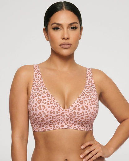 Seamless Wireless Plunge Push-Up Jelly Bra