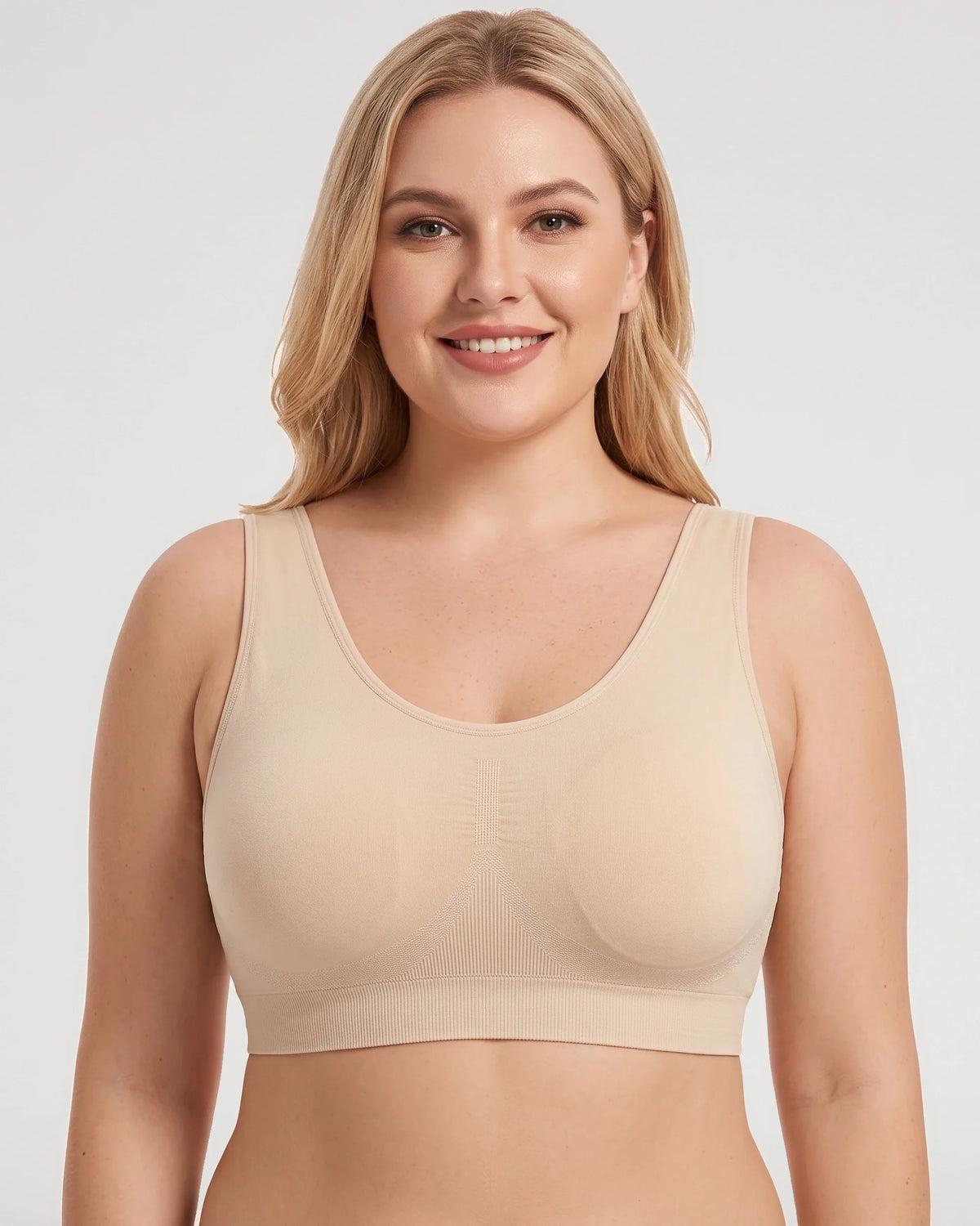 Comfort Wireless Full Coverage Push Up U Back Bra [BOGO]