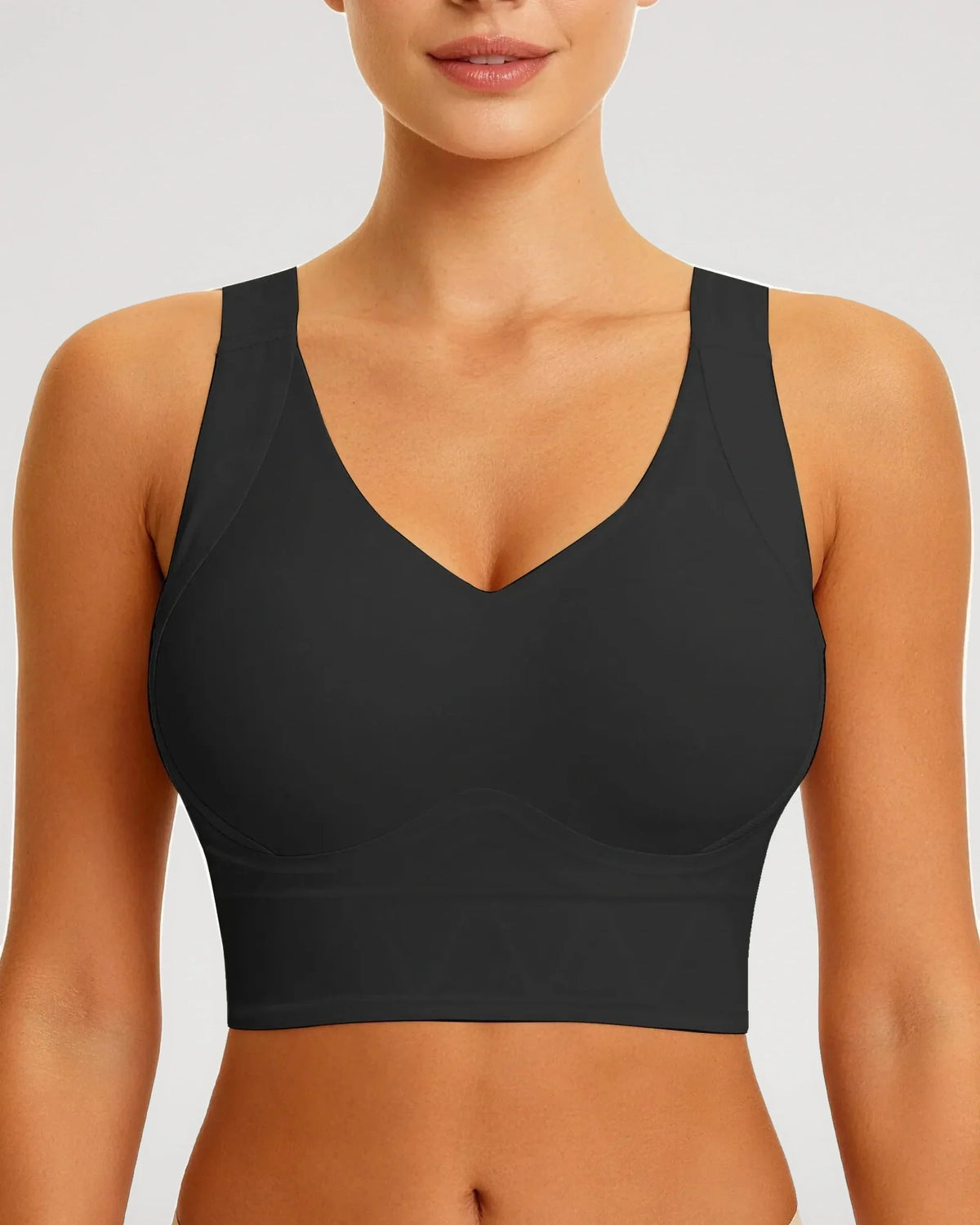 Plus Size Full-Coverage Wireless Padded Jelly T-Shirt Bra [BOGO]