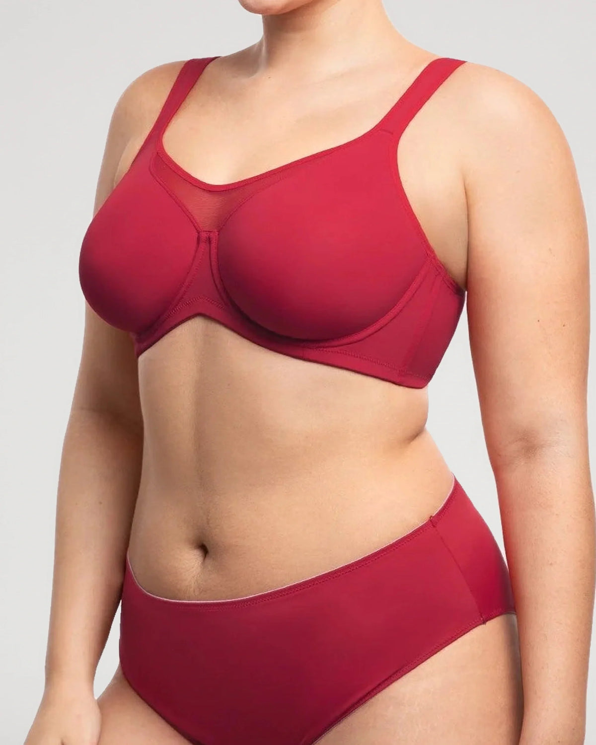 Full-Coverage Unlined Minimizer Underwire Bra