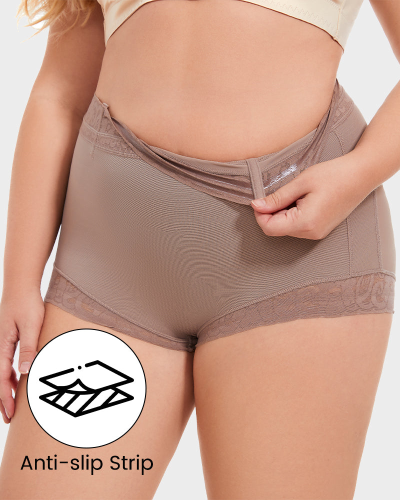 High-Waisted Tummy Control Butt Lifter Shaping Briefs